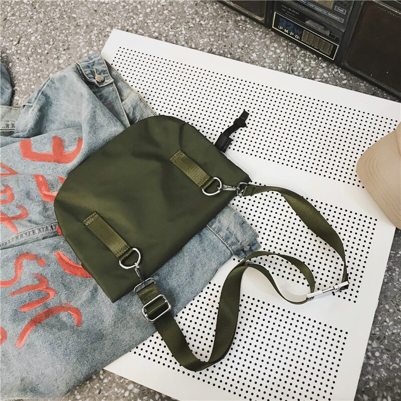 Brust Tasche für Frauen Wasserdichte Nylon Schulter Tasche Hüfte hüpfen Streetwear Funktionale Studenten Harajuku Stil