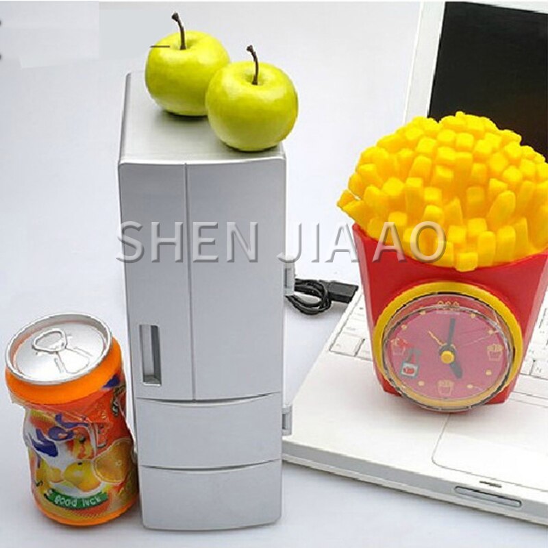 USB refrigerator Second generation and cold mini refrigerator MINI USB refrigerator for cooling/heating Portable desktop 1pc