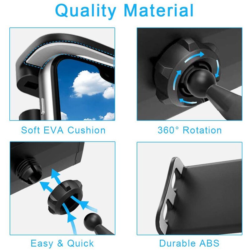 Soporte para Tablet y coche para Ipad 2/3/4 Air Pro de 7 a 11 pulgadas, soporte Universal para GPS, soporte para asiento trasero, montaje para coche con rotación de 360