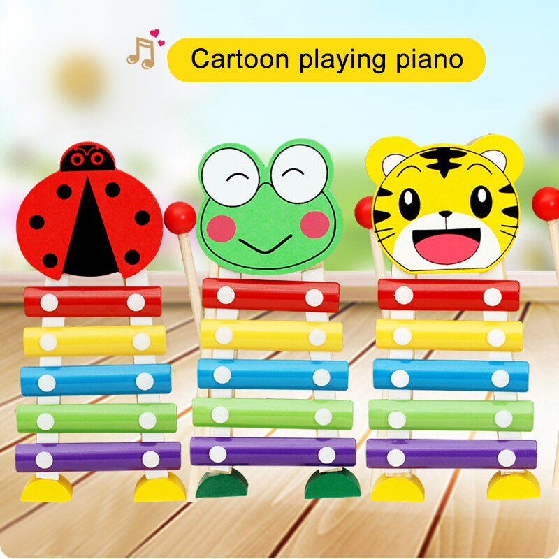 Hand Knock Xylophone for Kids for Educational and Preschool Learning Music Enlightenment for Toddlers Children H7JP