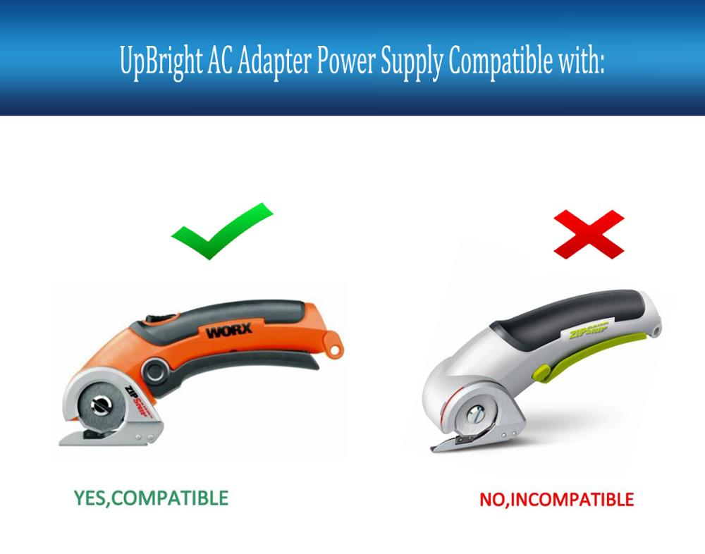 Adaptador ac dc para worx wx081l wx08il wx252 wx253 4v zipsnip cortador sem fio novas obras de corte ferramenta rotativa hych0070420500u power