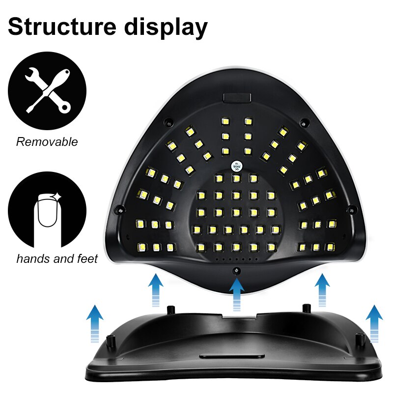 LNWPYH Nail Dryer LED Nail Lamp UV Lamp for Curing All Gel Nail Polish With Motion Sensing Timer Manicure Pedicure Salon Tool