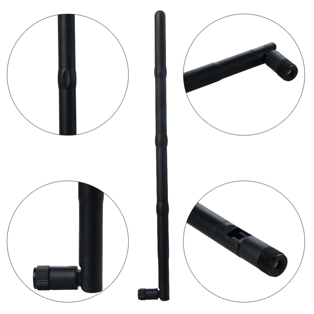 Connecteur mâle de RP-SMA d'antenne à Gain élevé 2.4GHz 9-14dBi WiFi connecteur mâle de RP-SMA de réseau sans fil pour le routeur intérieur extérieur