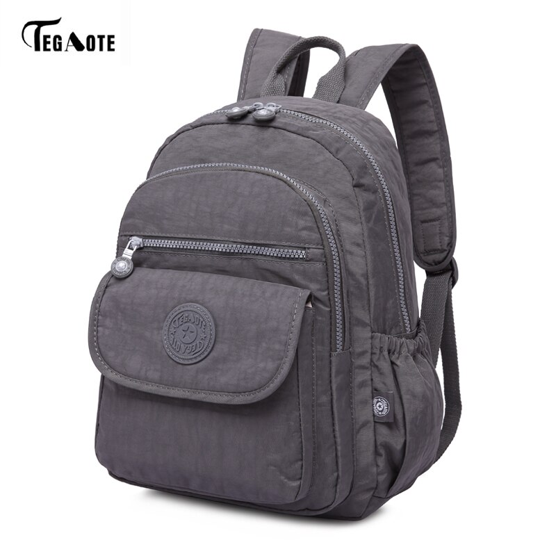 TEGAOTE Small Backpack for Teenage Girl School Backpacks Women Luxury Bolsa Casual Nylon Waterproof Bagpack Mochila