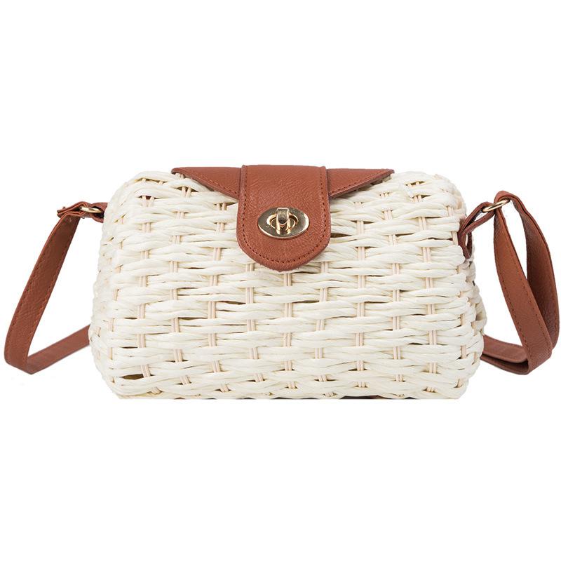 Woman Woven Bag Square Bag Open Stitching Pu Leather Shoulder Messenger Bag The Single Crossbody Bag For Women Bolsa