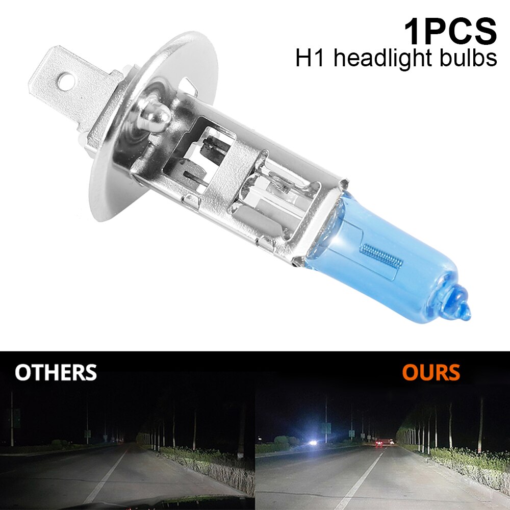H1 Car Headlights Halogen Bulb Super White Quartz Halogen Bulb 12V 100W Car Headlights Car Accessories
