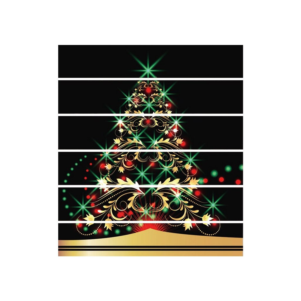 Stairs sticker Christmas 3D Simulation Stair Sticker Waterproof Wall Sticker Home Decor DIY self-adhesive stair sticker: F