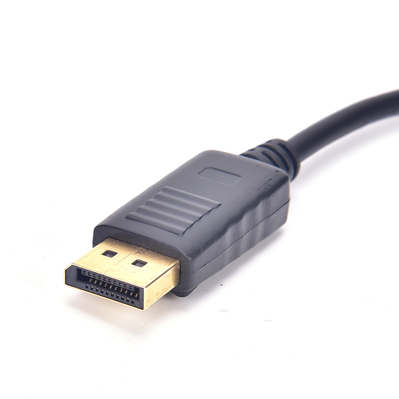 Zwart DP Male Naar VGA Vrouwelijke Adapter Display Port Kabel Converter Displayport