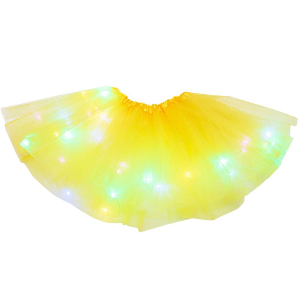 Jupe de princesse Tutu en Tulle pour enfants, tenue de fête d'anniversaire, tenue de danse de Ballet pour joueurs de rôle: F