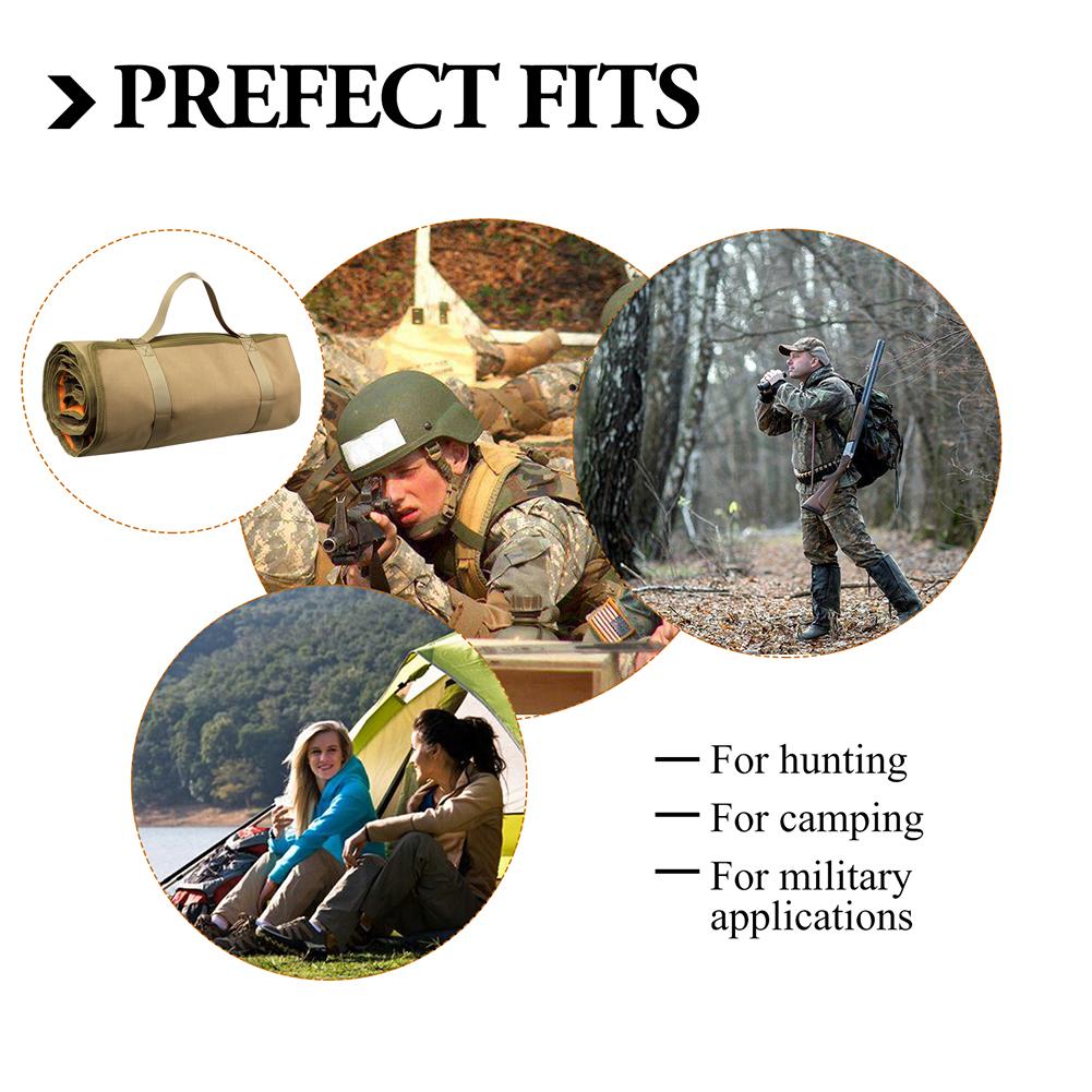 Outdoor Lightweight Roll Up Shooting Mat NonSlip Double-sided Pad Waterproof Nylon Cloth Moistureproof Portable Camping Placemat