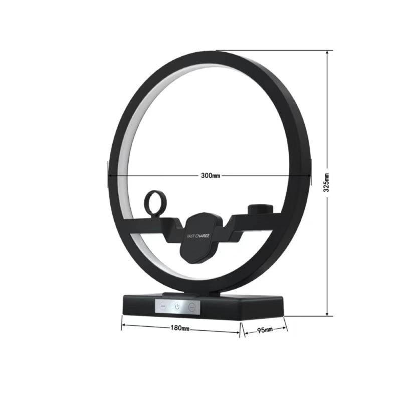 3 em 1 lâmpada de mesa rápido qi carregador sem fio estação doca para apple watch iwatch 5 4 airpods carregamento sem fio carregador rápido