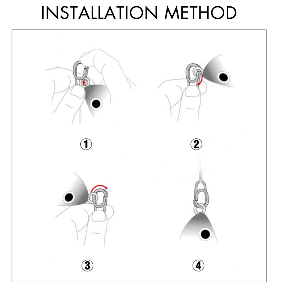 5 Stuks Draaibare Ovale Split Ringen Roestvrij Staal Gehaakte Snap Rollende Draai Connector Jig Verbindingsring Vissen