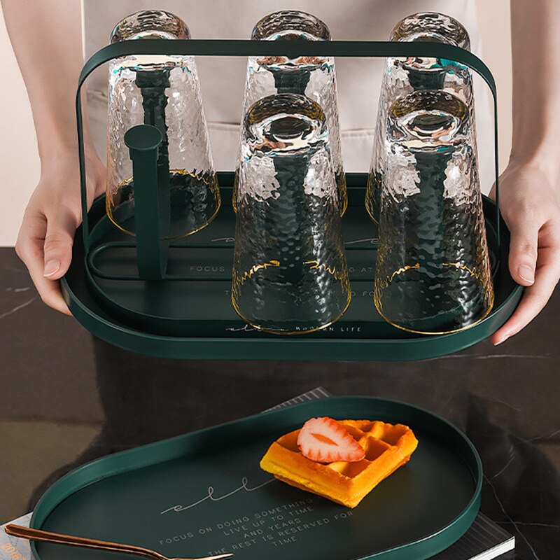 Cup Drying Rack Kitchen Supplies Multi Purpose Glass Drying Holder Organizer Stand For 6 Cups