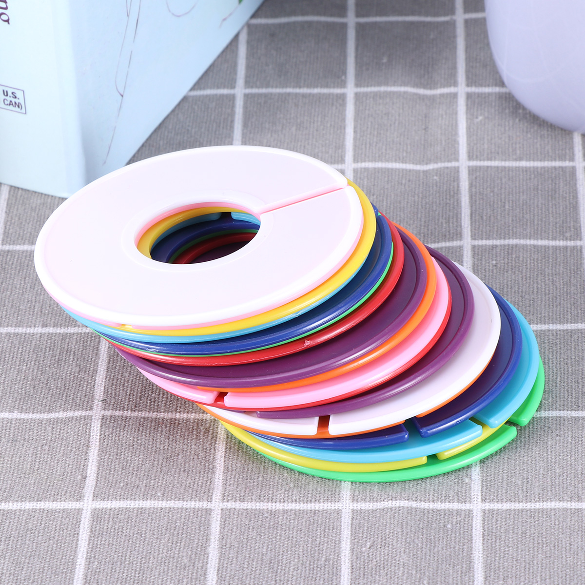 Kleding Maat Verdelers Plastic Garderobe Ronde Kleding Hanger Cirkel Voor Home Store