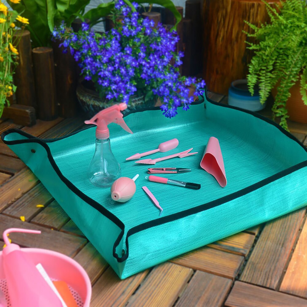 Garden Plant Mat Operation Pad Green Plant Balcony PE Gardening Mat Home Super Light Reusable Planting Waterproof Flower Mat