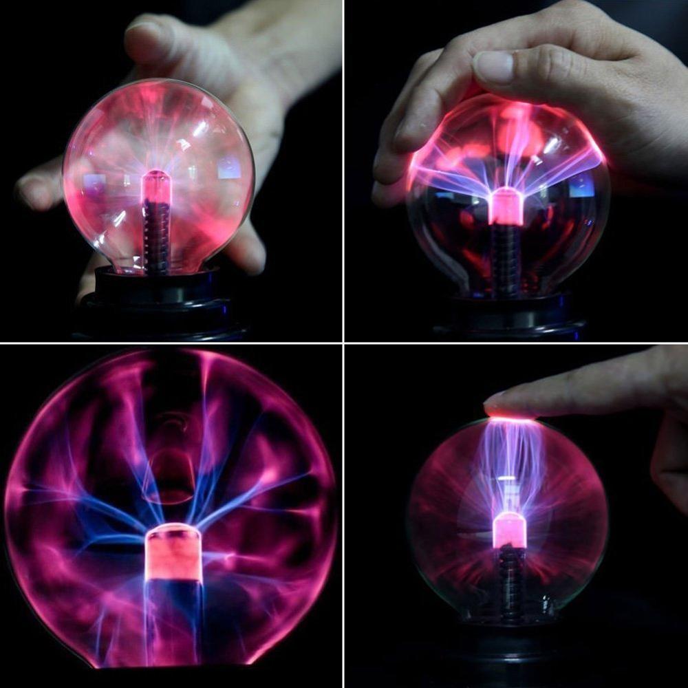 Magie Glas Plasma Ball Kugel Blitz Party USB funkeln lampe Für freundlicher Neue Jahr Magie Plasma Nacht licht
