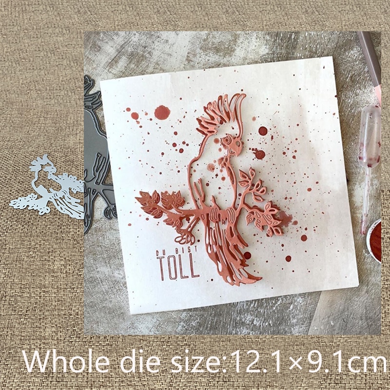Nowy projekt rękodzieło metalu umierać cięcia umierać kwiat papuga ptak dekoracji album scrapbooking papier karty rękodzieło tłoczenie umierać cięcia