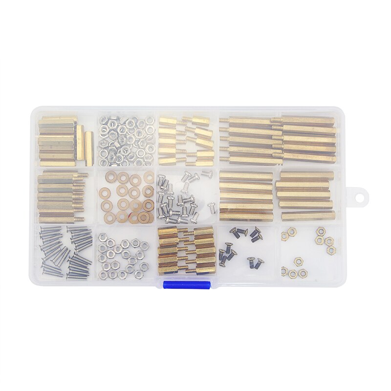 210 stks/partij Schroef kit M3 M2.5 Cooper Metalen Schroef Moer Mechanische Onderdelen Fasteners voor Raspberry Pi 3 voor DIY Board en Onderdelen