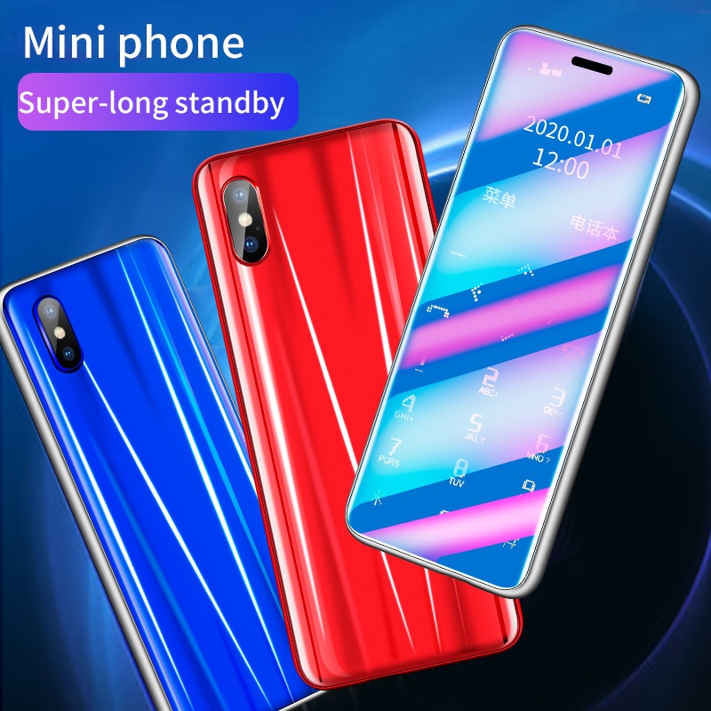Ultradunne mini-mobiele telefoon  i8 gsm 2g- toets studentenkaart mobiele telefoon geen internet goedkoop