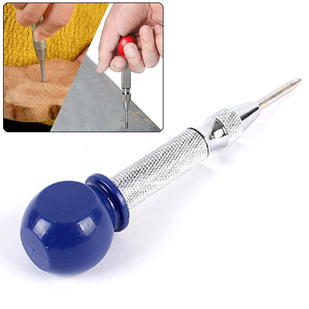 Automatic Center Pin Punch Spring Loaded Marking Starting Holes Tool Wood Press Dent Woodwork Tool Drill Bit outillage bois D30