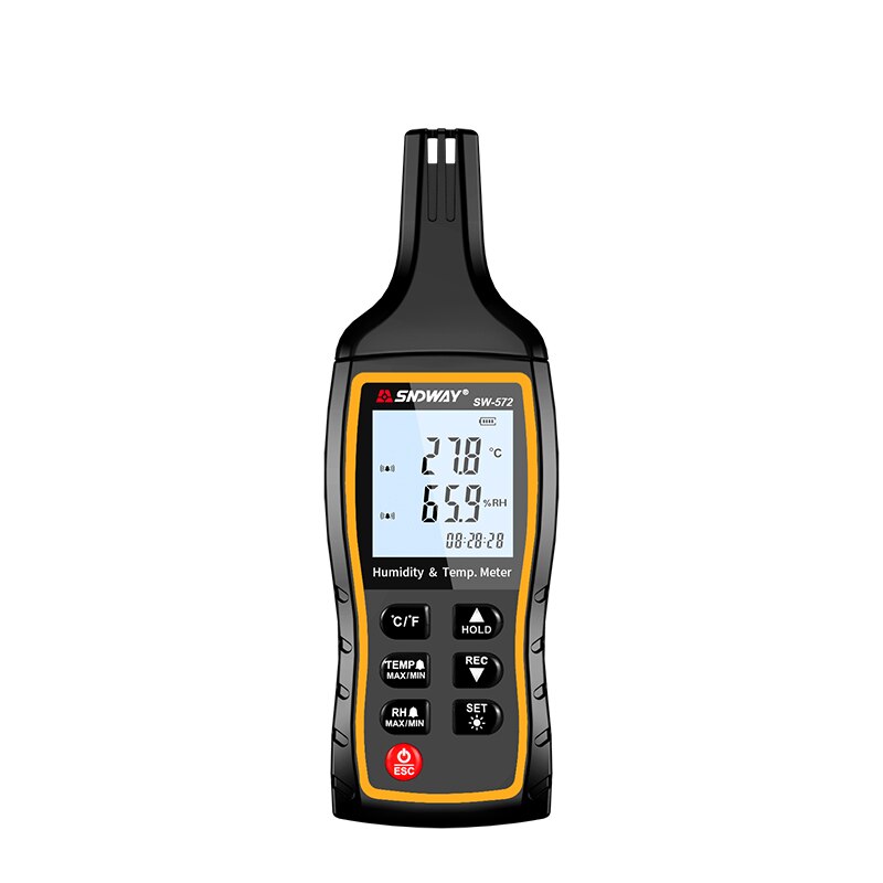 Higrómetro de alta precisión para interiores y exteriores, medidor electrónico de temperatura Industrial, Digital, SW-572 de humedad