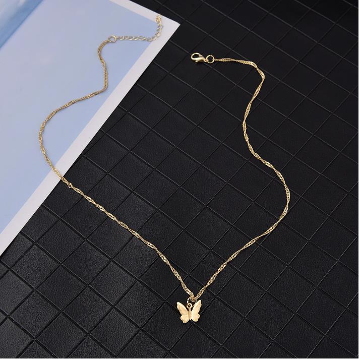 1pc bonito borboleta colar festa cerimônia diária com corrente de clavícula de ouro feminino 2020 moda feminina coca jóias