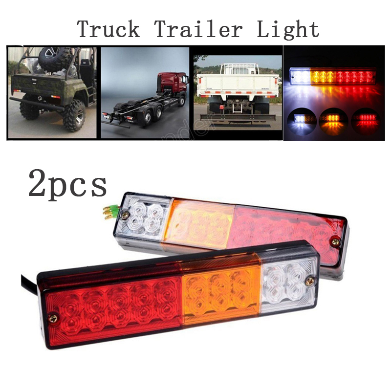 2 stuks 12V 20 LED Truck Trailer Achterlicht Waterdichte Hoge Brighness Lamp Knipperlichten Indicator Light Truck Licht led Verlichting