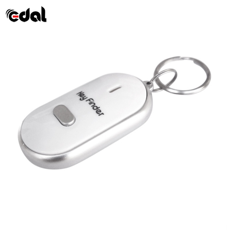 EDAL Smart Finder key Whistle Sensors Sound Keychain LED With Whistle Claps Finder Locator Find Lost Keychain finder