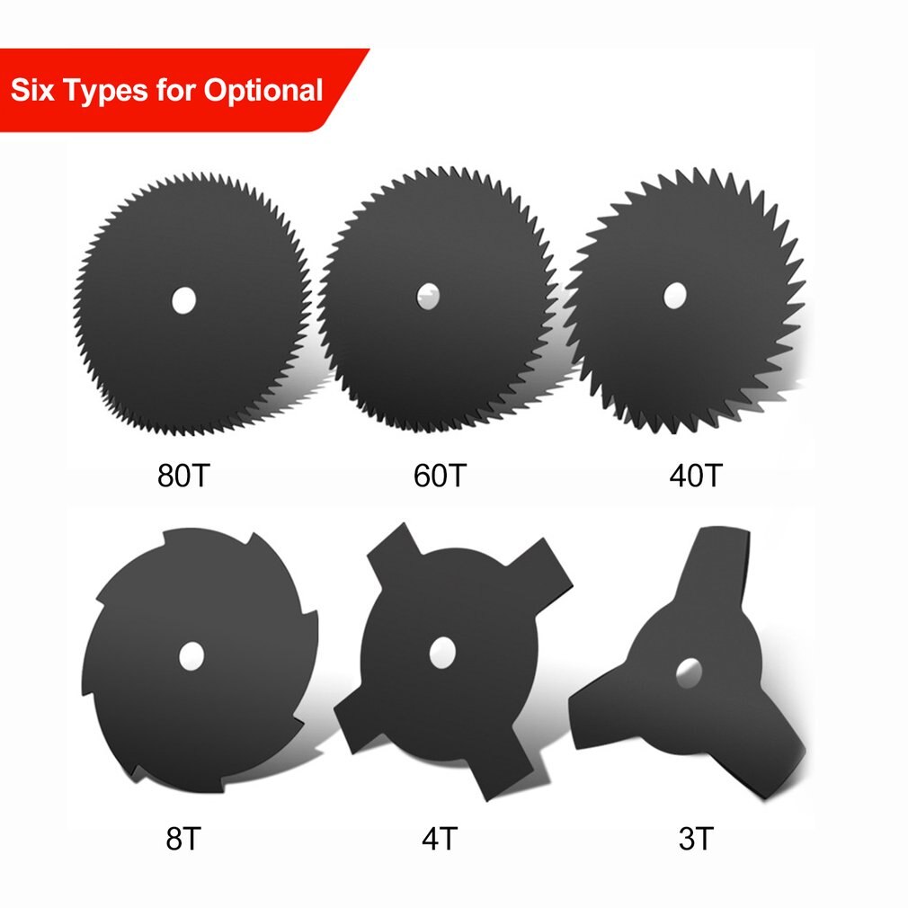 Lawn Mower Blade Circular Grass Cutter Brush Saw Blade Manganese Steel Razor Lawn Machine Accessories Trimmer 80/60/40/8/4/3T