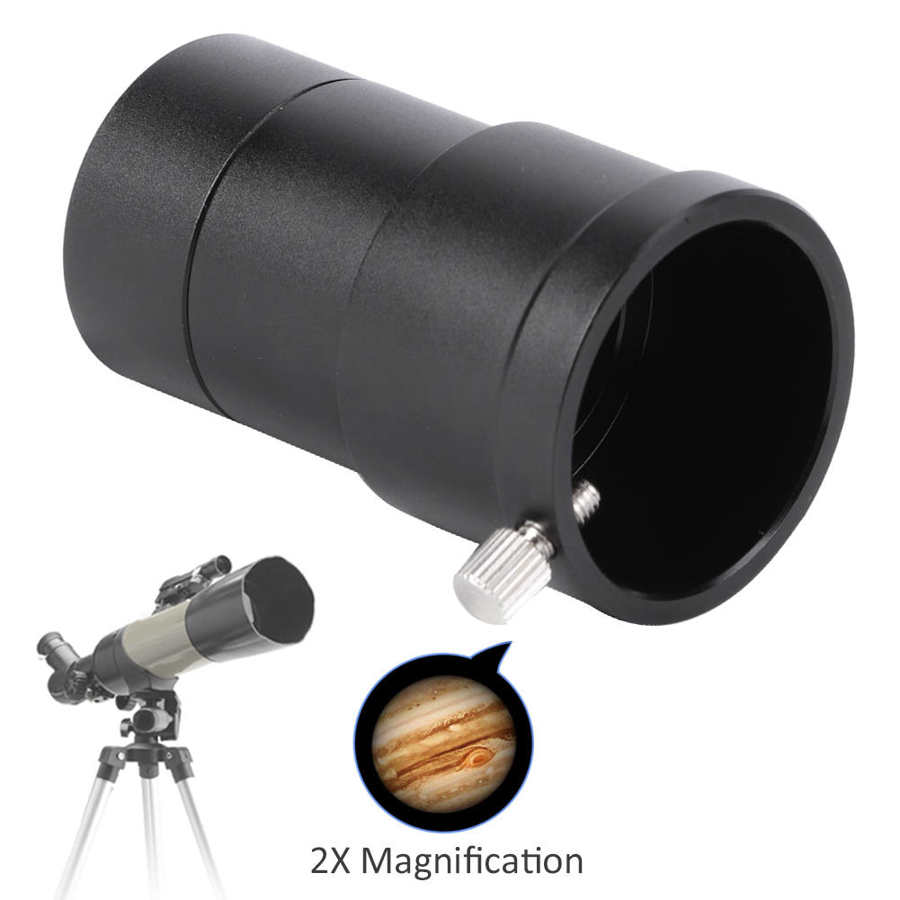 2X Vergroting Oculair Comfortabel Bekijken Voor 1.25 Inch Reflecterende Astronomische Telescoop 2X Vergroting Oculair