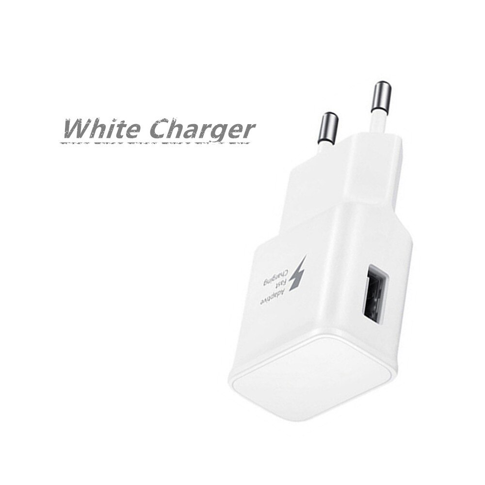 Adaptador de carregador usb para xiaomi redmi k20 k30 8a nota 8 9pro huawei p20pro p30 p40 mate 30 samsung a01 m21 31 usb tipo c cabo: White Charger