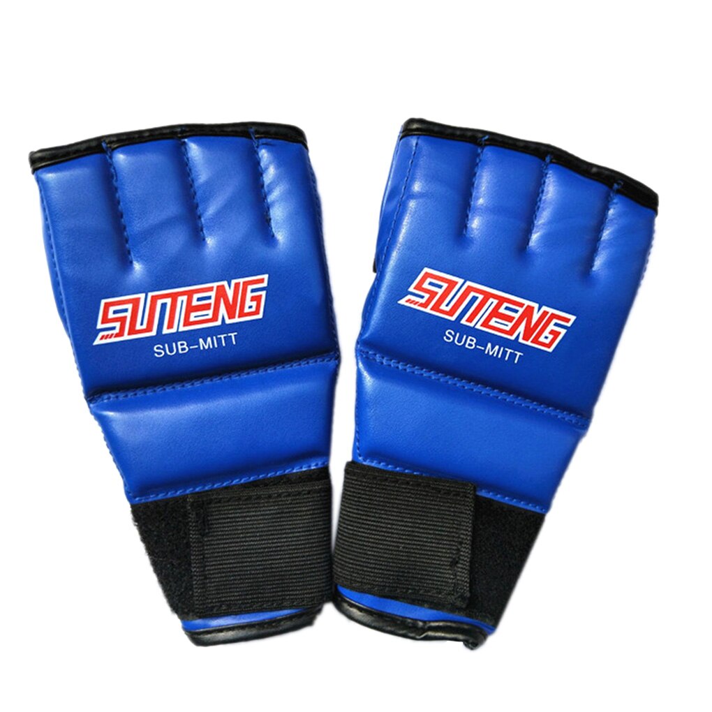 Boodun 1 paar bokshandschoenen sport heren halve vinger muay thai handschoenen mma kickboks training wanten coole handschoenen: Nr . .4