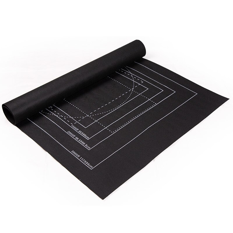 Portable Puzzle Rollup Mat Jigsaw Roll Felt Pad Playmat Puzzles Blanket For Up to 3000 Pieces Jigsaw Rug Puzzle Felt Storage Mat: Black Mat / 26x46inch 1500pcs