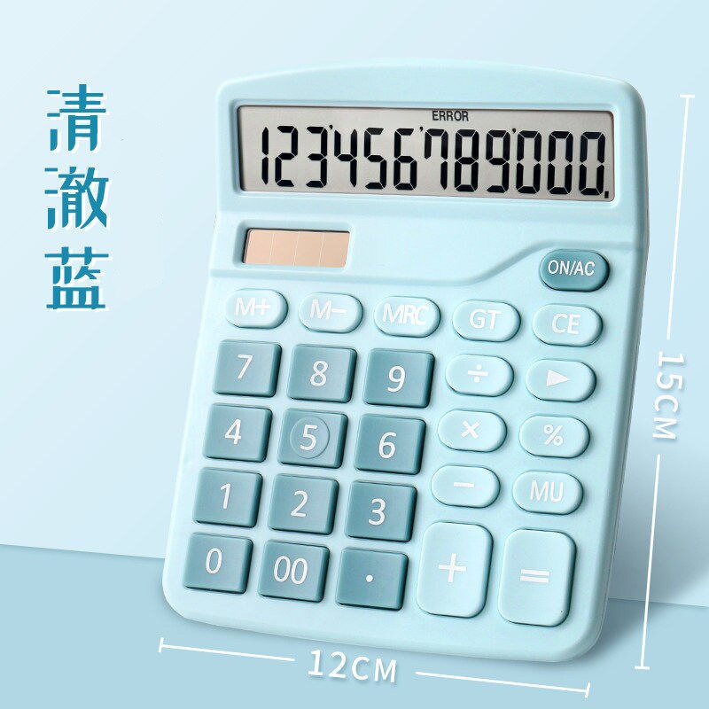 Solar Calculator 837 Desktop Calculator Student Accounting Cute Macarons Calculator Exam Supermarket Calculator