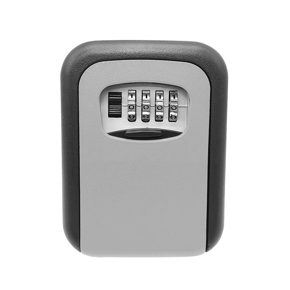 Key Storage Lock Box 4-Digit Combination Lock Box Wall Mounted Lock Box Key Safe Box Security Key Holder