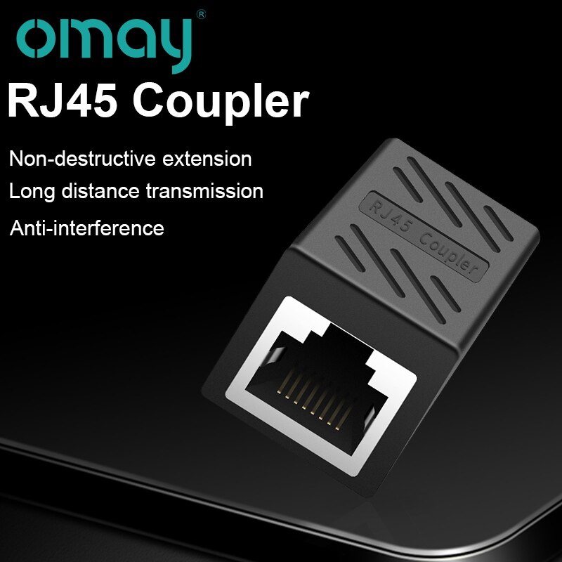 1 To 2 RJ45 Coupler Connector Cat6 LAN Ethernet Adapter Plug Network Extender Extension Cable for Female to Female