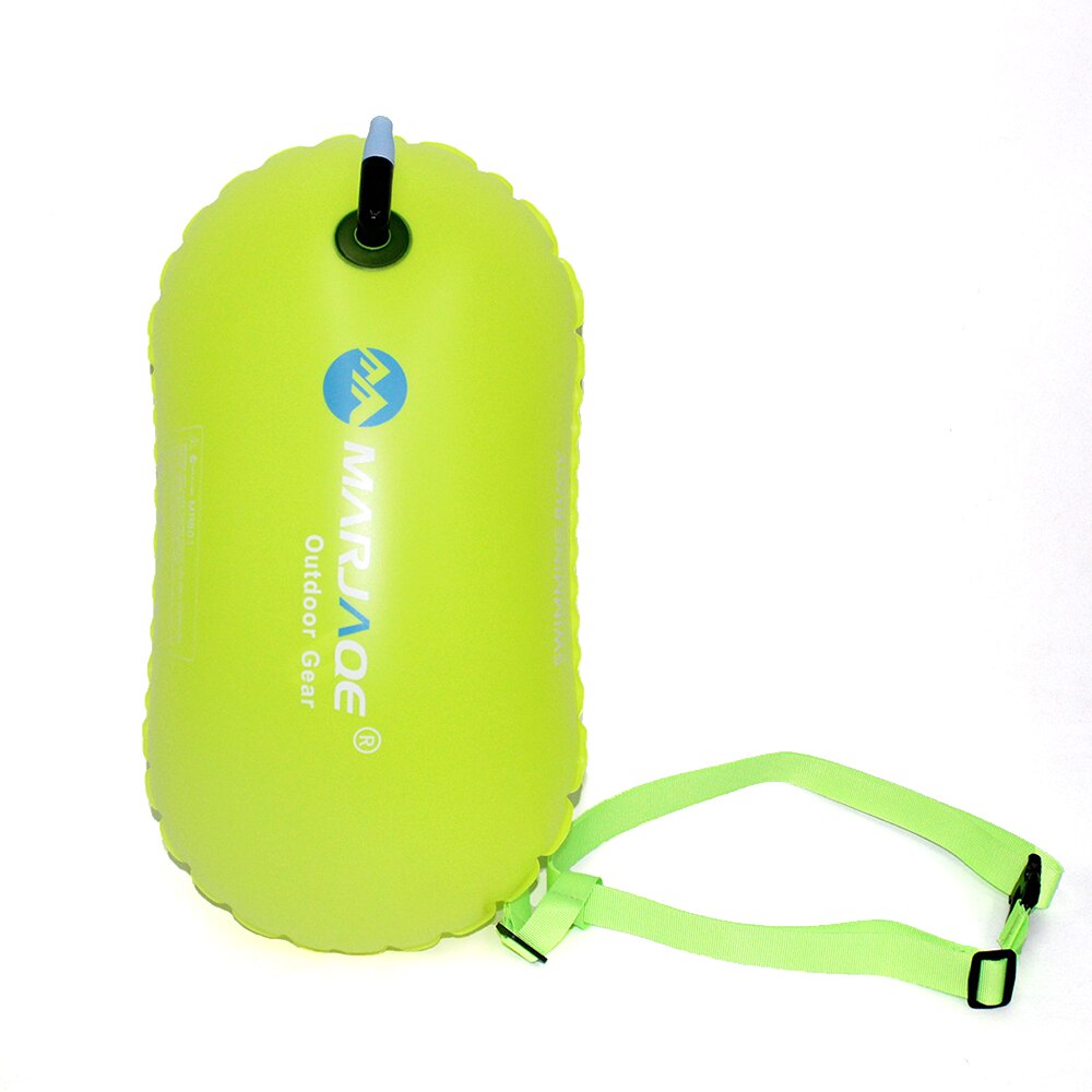 Pva Opgeblazen Draagbare Veiligheid Levensreddende Zwemmen Boei Met Taille Riem Outdoor Water Sport Opvallend Kleur Zwemmen Zak: YELLOW