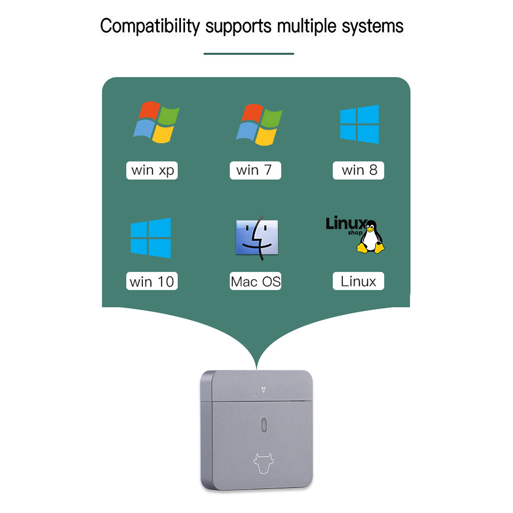 M.2 NVMe 2230 SSD Enclosure USB C Adapter 10Gbps USB3.2 Gen2 External Case Box for M2 2230 NVMe SN740/SN530 520/PM991a/BG4/BC711