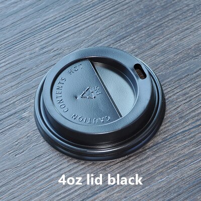 100pc/pack 2.5/4/7/8oz Disposable Paper Cups Kraft Paper Cups Coffee Milk Cup Paper Cup For Drinking BirthdayParty Supplies: 4oz lid A