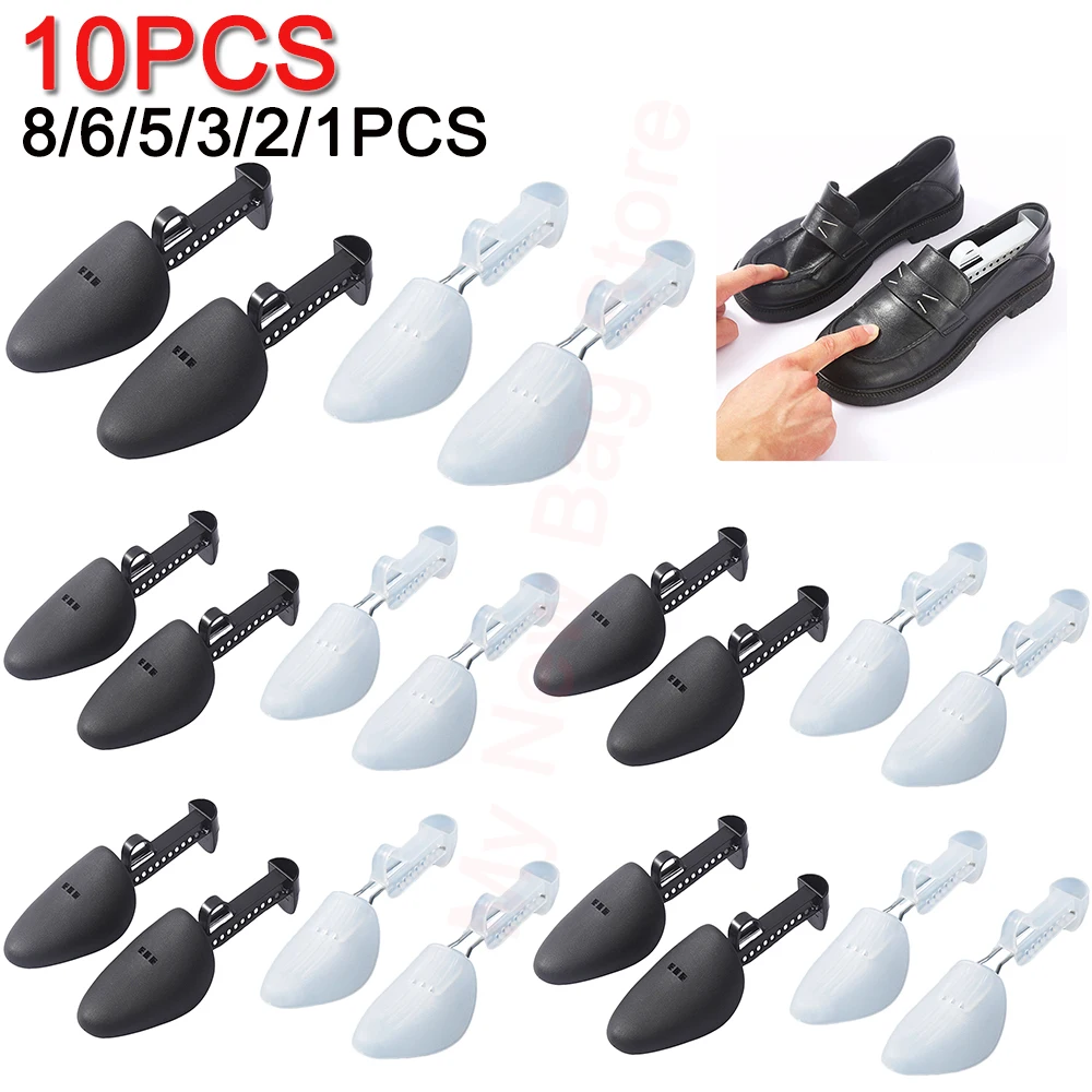 1–10 Paar Kunststoff-Schuhspanner für Damen und Herren, Unisex, modische Lederschuhe, verstellbar, tragbar, für Schuhspanner, Keilrahmen