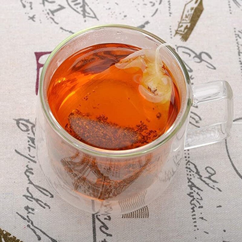 100 Pcs Disposable Tea Bags Filter Bags For Tea Infuser With String Heal Seal, Food Grade Non-woven Fabric Spice Filters Teabags