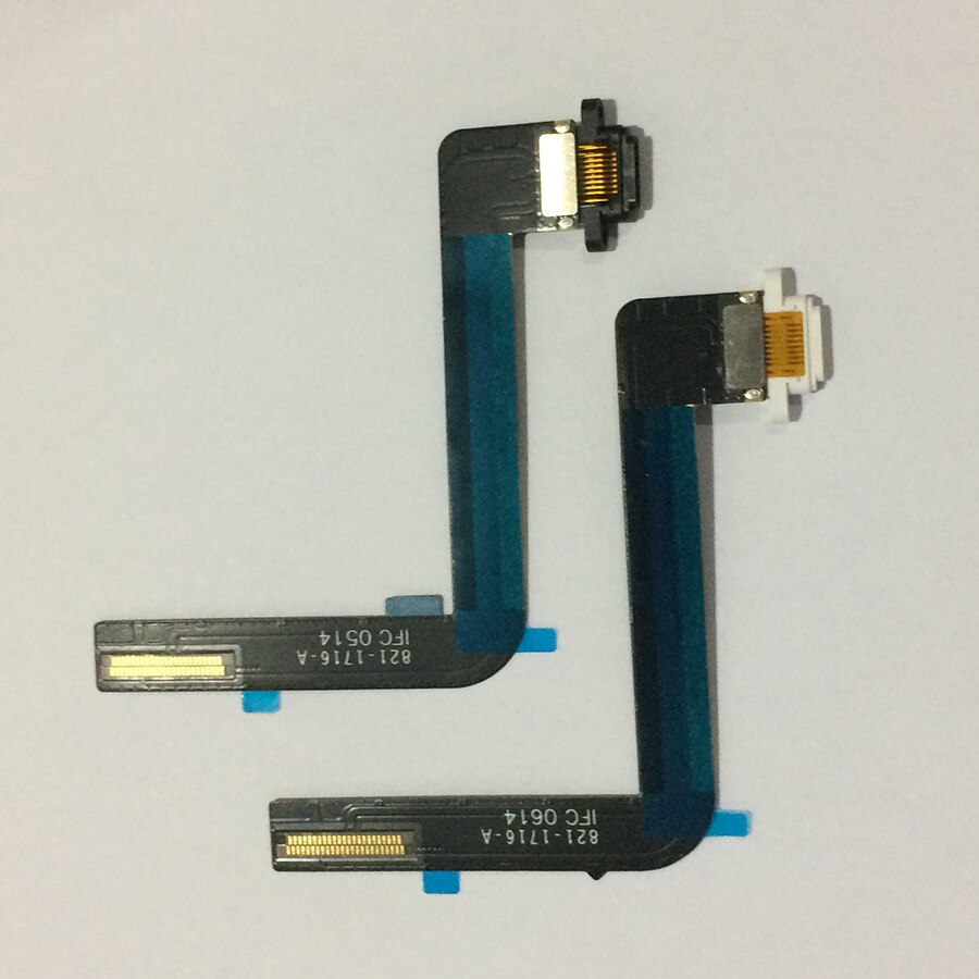 10 STKS Voor iPad 5 Air Originele USB Opladen Connector Dock lader Poort Flex Kabel Lint Zwart/Wit Vervanging Reparatie onderdelen