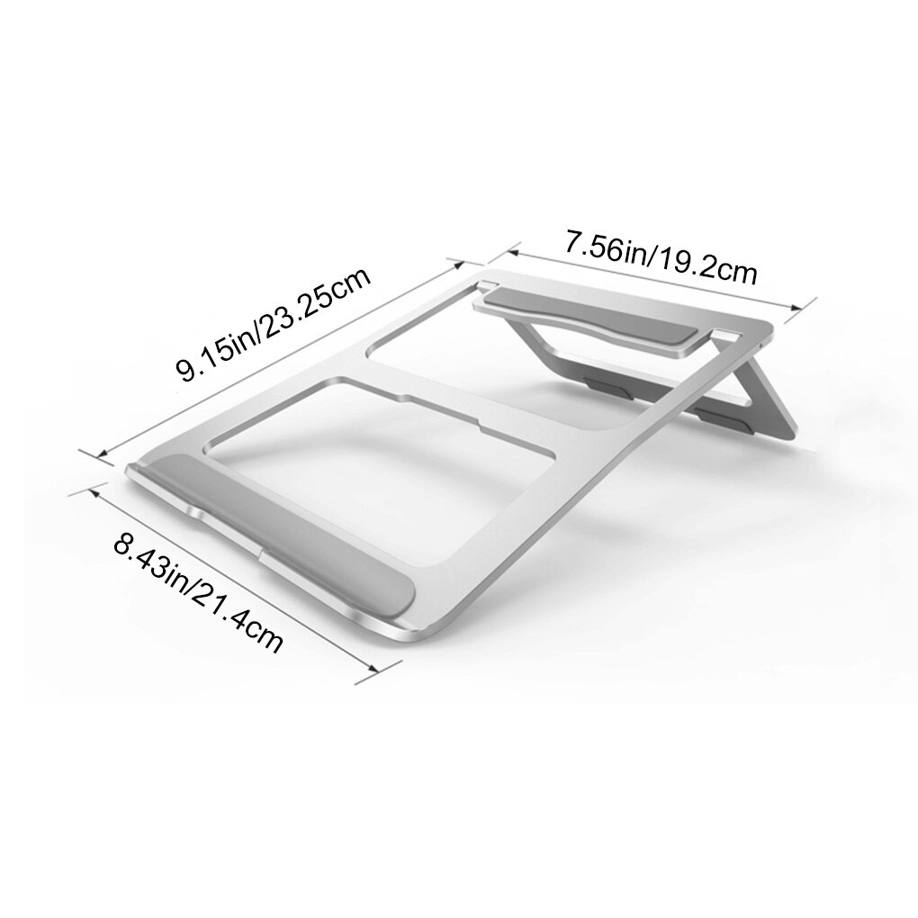 Aluminum Alloy Laptop Stand Foldable Tablet Holder Metal Computer Cooling Bracket Mount