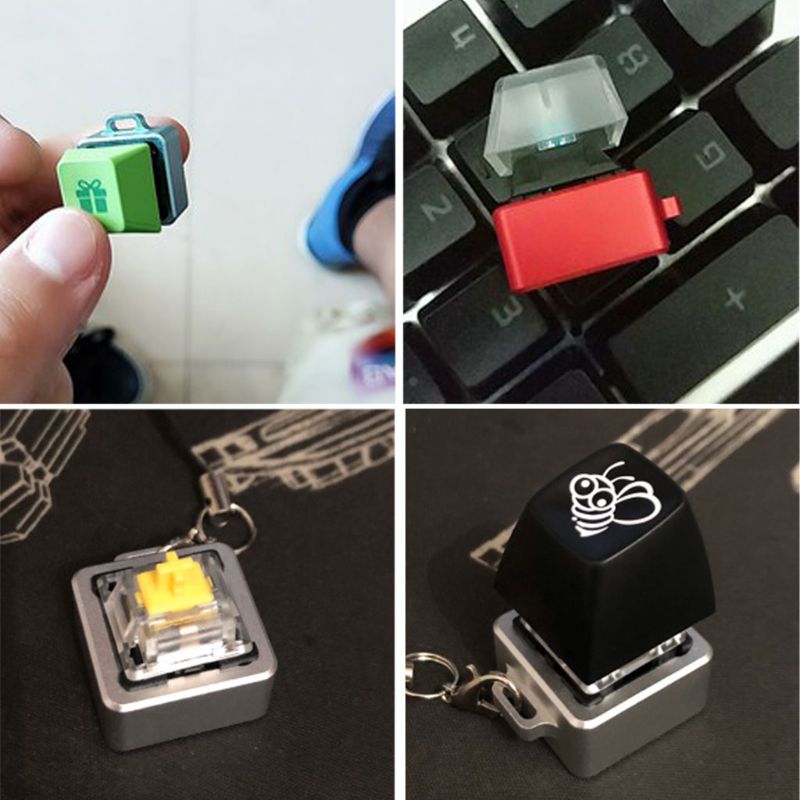 Terning sukker cnc anodiseret aluminium switch tester base til mekanisk tastatur