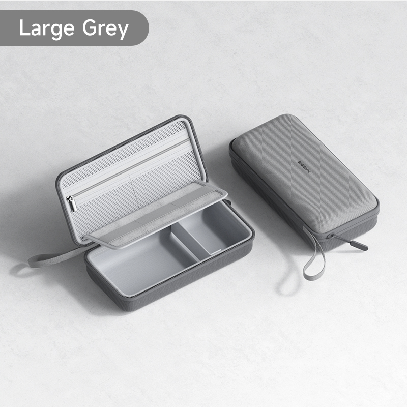 Hagibis-organizador electrónico de viaje, bolsa organizadora de cables, Estuche de transporte portátil para cargador de Cable, tarjeta SD, ratón, banco de energía: Rojo ladrillo
