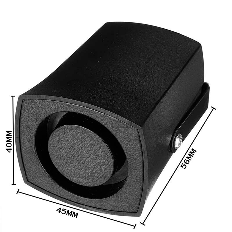 Summer larm horn siren varna pip passar för olika fordon 12-24v luft horn bil lastbil fordon backande ljud speake