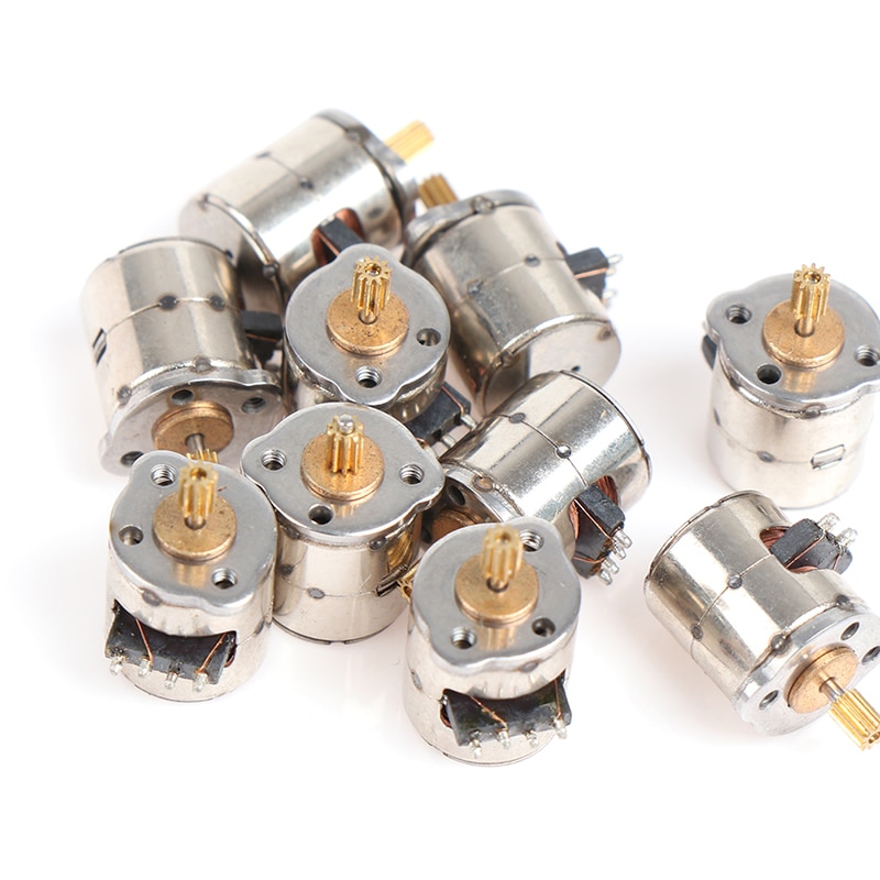 Mini 2-Phase 4-draht Schrittmotor Miniatur Stepper Mit 9 Zähne Getriebe Kleine sehr klein Mikro Motor- Spielzeug Motor- DIY Kamera