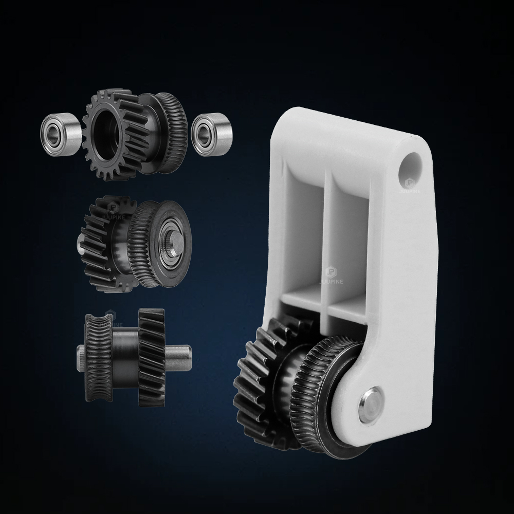 Upgrade Hardened Steel Extruder Gear Assembly For Bambu Lab P1S P1P X1 Carbon X1C 3D Printer Nickel Plating Wear-resisting