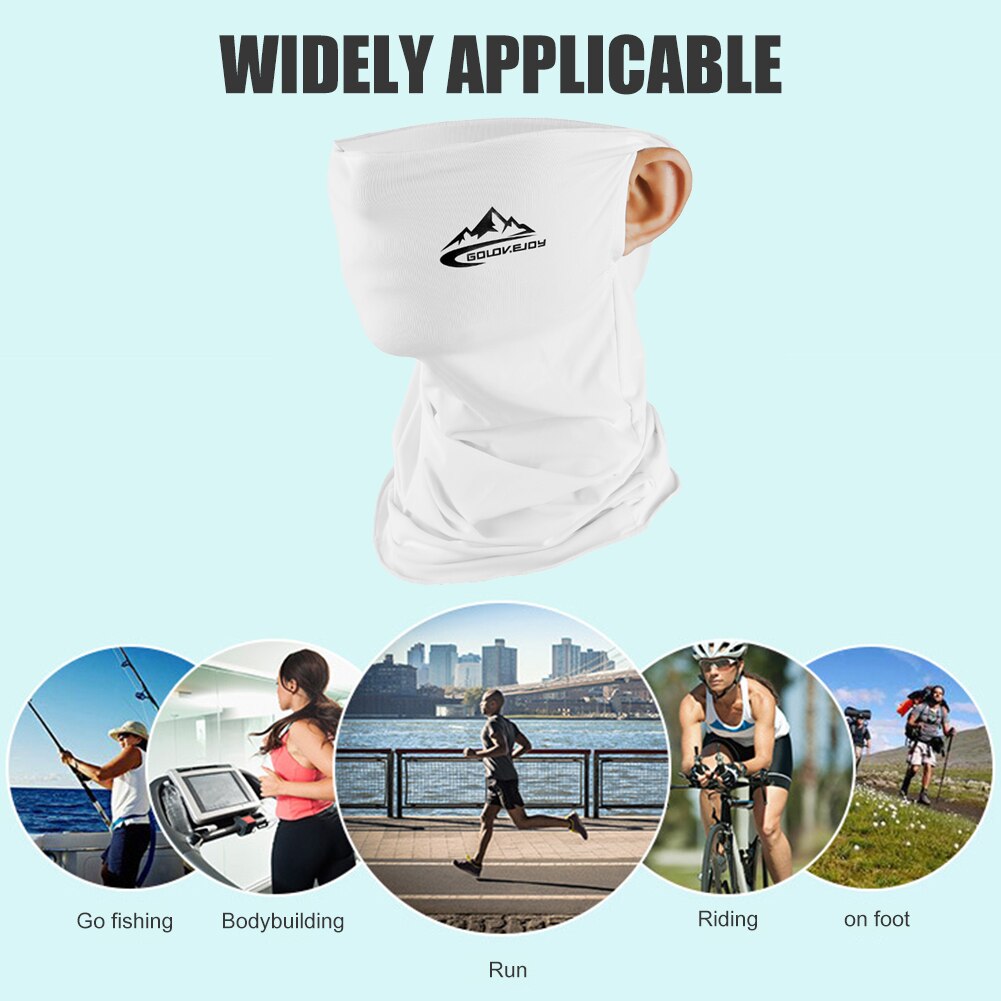 Lente Zomer Fietsen Half Gezichtsmasker Skin Cool Ijs Zijde Ademend Uv Bescherming Sport Hoofddeksels Fiets Hoofdband Masker