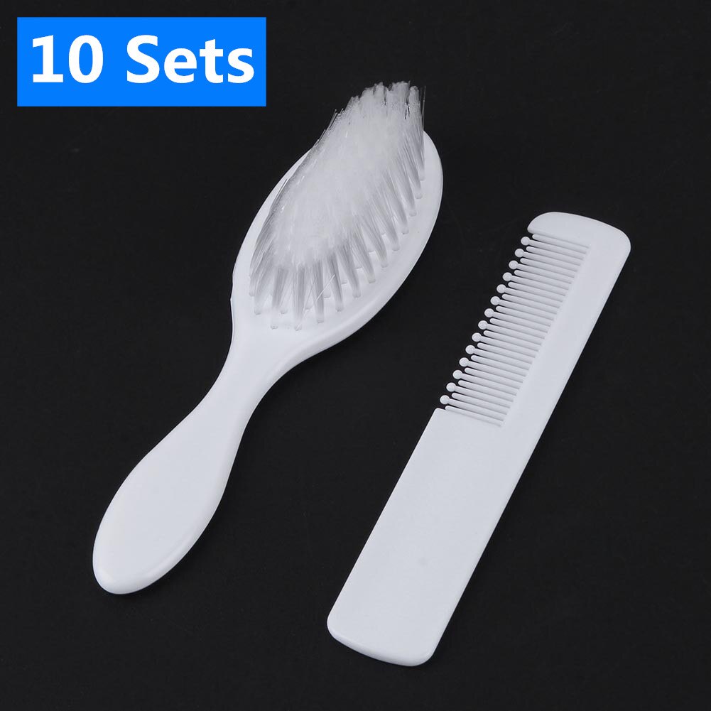 Newborn Baby Hair Comb+Brush ABS Soft Head Scalp Remover Massager Hair Care Tool: 10 Sets